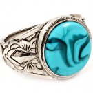 Turquoise Bracelet Hinge Metal Casting Formica Texture 1 3 4 Inch Width 1214228-207ASTUQ
