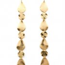Gold Colored Earring Fish Hook Linear Drop Metal Casting Tear Drop 8 Inch Drop 1214528-706GDGOD