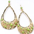 Green Earring Linear Drop Metal Casting Bead 2 Inch Drop 1214529-014GDGRN