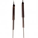 Brown Earring Linear Drop Fish Hook Metal Casting Snake Chain Tassel Unbalanced 7 I 1214536-196COBRO
