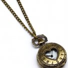 Gold Colored Necklace Charm Crystal Studs Pocket Watch Heart Antique 32 Inch Long 1 1391427-047BOGOD