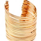 Gold Colored Bracelet Cuff Metal Casting Moving Joint 2 1 2 Inch Width 32233-04332GDGOD