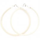Silver Colored Earring Pin Catch Hoop Mesh Chain 2 3 4 Inch Drop 11315-1472MSSIV