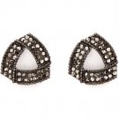 Black Earring Post Earring Crystal Studs Pave Set 19 Mm Drop 11315-2314BNBLK