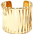 Gold Colored Bracelet Cuff Metal Casting 2 Inch Width 1214228-292GDGOD