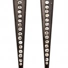 Clear Earring Linear Drop Post Earring Crystal Studs Triangular Shape 2 3 4 Inch Dr 17135-22803BNCLR
