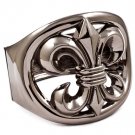 Black Bracelet Hinge Fleur De Lis Metal Casting 2 1 4 Inch Width 32230-41203BNBLK