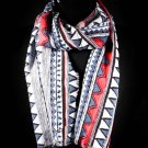 Blue Fashion Scarf Triangular Shapes 100% Viscose 18 Inch X 72 Inch / 410166-99741BLU