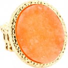 Peach Ring Adjustable Stretch Sutd Oval Formica 1 1 4 Inch Tall 4131918-9952GDPEA