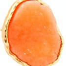Peach Ring Adjustable Stretch Stud Abstract Shape Formica 1 1 2 Inch Tall 4132318-99608GDPEA