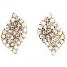 Aurore Boreale Earring Post Earring Crystal Studs Leaf Pave Set 20 Mm Drop 415225-99316RDABO
