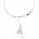 Clear Necklace Pendant Crystal Studs Tear Drop Acrylic Stone Faceted 2 1 2 Inch Pen 531435-0641RDCLR