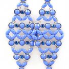 Blue Earring Post Earring Crystal Studs Various Cuts Diamond Shape Acrylic Stones Fac 53531-150RDBLU