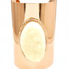 Cream Bracelet Cuff Stud Formica Metal Casting 4 Inch Width 13132-1807GDCRM