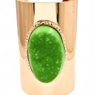 Green Bracelet Cuff Stud Formica Metal Casting 4 Inch Width 13132-1807GDGRN