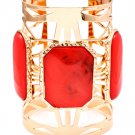 Coral Bracelet Cuff Stud Formica 3 1 2 Inch Width 13132-99865GDCOL
