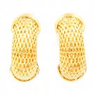 Gold Colored Earring Clip On Mesh Chain 21 Mm Drop 32533-091312GDGOD