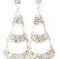 Aurore Boreale Earring Linear Drop Post Earring Crystal Studs Flower Moving Joint  415255-99385RDABO