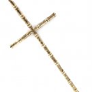 Gold Colored Necklace Pendant Cross Long Necklace 4 1 2 Inch Pendant 30 Inch Long / 113114-7006AGGOD