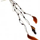 Brown Hair Accessories Hair Pin Hair Clip Tassel Cord Beads Feathers Wood Beads 9 I 17138-70879SOBRO