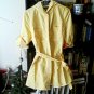 LL BEAN SUMMER SUNSMART YELLOW TUNIC TOP SHIRT