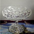 Mt.Vernon DEPRESSION Crystal Footed Candy Dish IMPERIAL