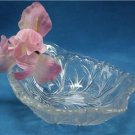 CRYSTAL "Twiggy" By INDIANA Glass Handled NAPPY, 1950s