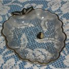 VINTAGE! Crystal HAZEL ATLAS Grapes Snack Candy Dish