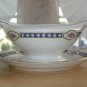 VINTAGE Thomas BAVARIA CHINA Stratford GRAVY BOAT With Attached UNDERPLATE ROSES
