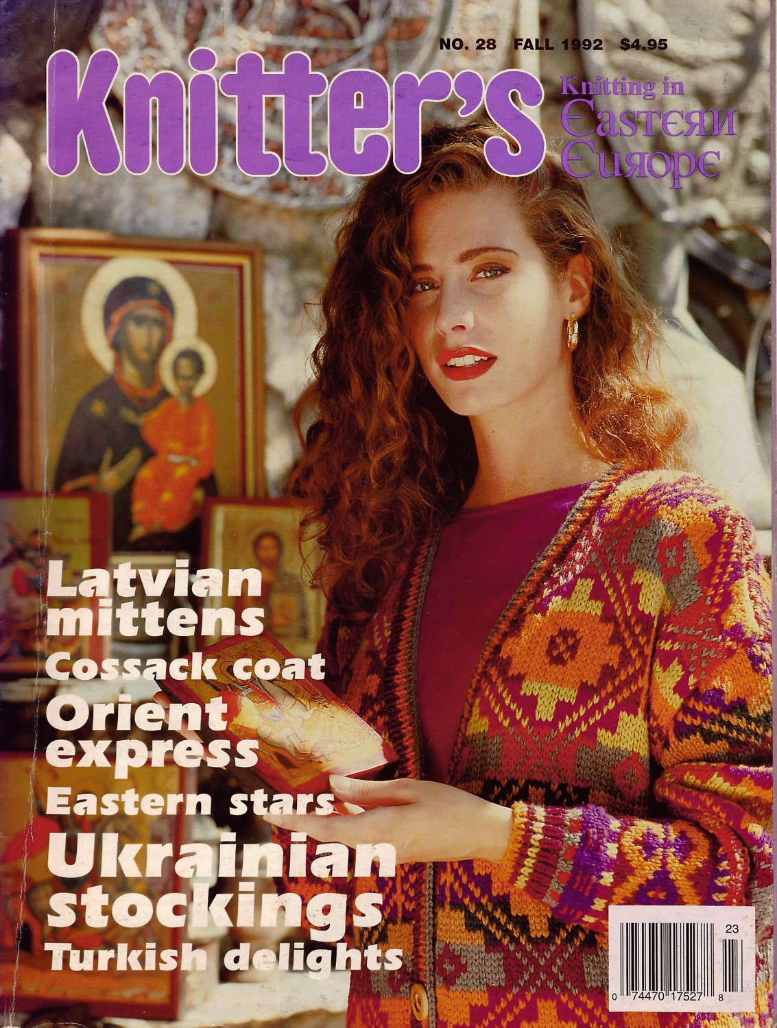 Knitters 28 Fall 1992 Knitting Magazine Latvian Mittens Stocki