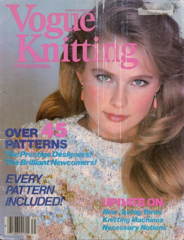 VOGUE KNITTING Spring Summer 1983 Patterns Sweater Suit Collars Leg ...