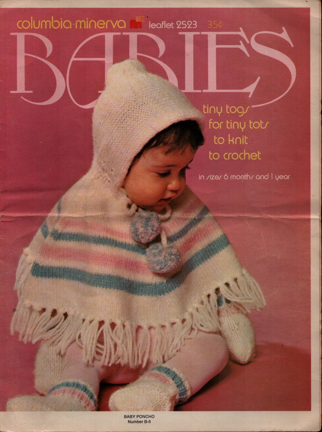 Columbia Minerva 2523 Babies Tiny Togs Tots Knit Crochet Patterns ...