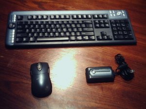 Dynex DX-KBOM2 Wireless Keyboard Mouse Combo w MM Keys and Tilt Scroll Wheel on KB $19