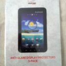 Samsung Galaxy Tab anti glare screen protectors 3 pack
