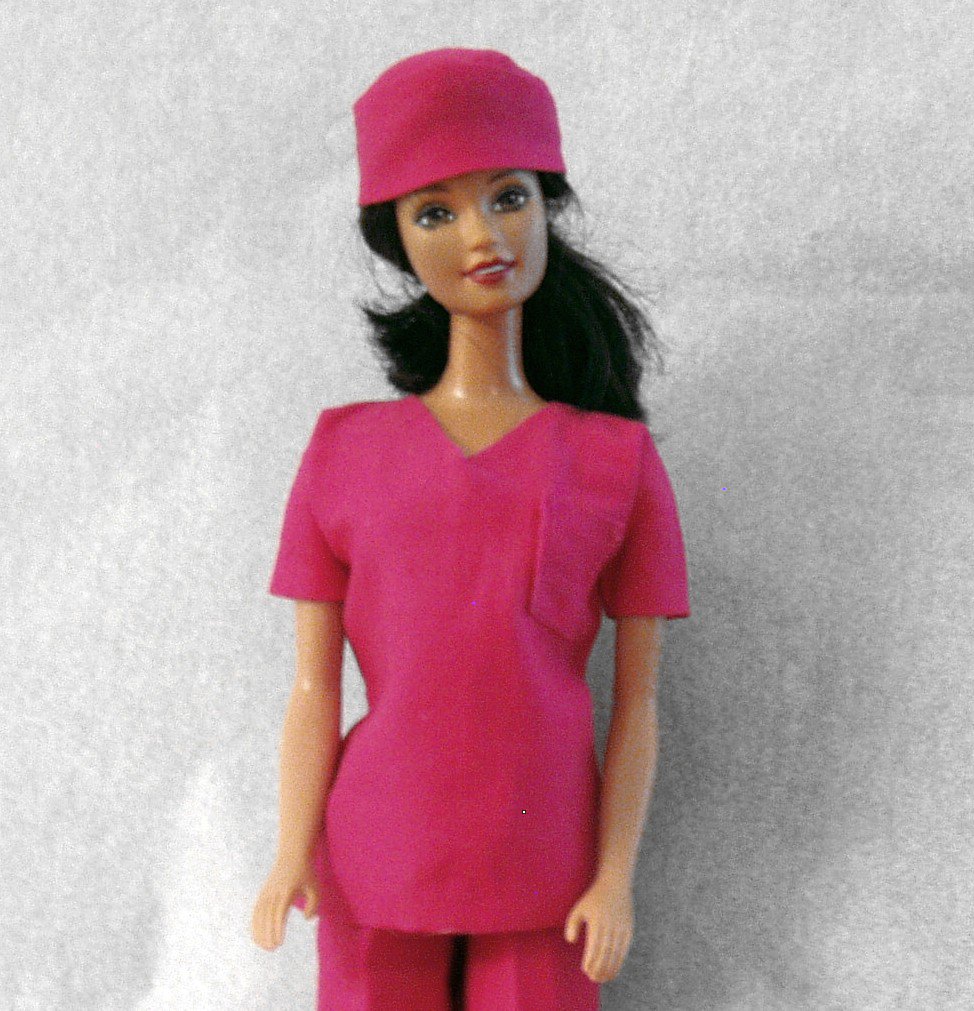 Barbie Doll Clothes Handmade Hospital Medical Scrubs