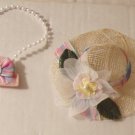 Barbie Doll Clothes Handmade Handbag and Hat