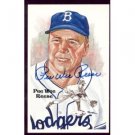 RARE Peres-Steele #189 Pee Wee Reese Autographed Signed Postcard MNT FREE SHIPPING!!