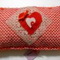 VALENTINE PILLOW - Red/Ecru - NWT - (#4) GREAT GIFT !!