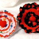 2 - ♥BE MY VALENTINE♥ - Hair Clips / Brooches - NWT