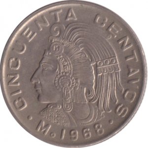 1968 Cincuenta Centavos