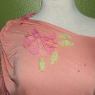 Women's Salmon Pink Coverall Crop Top ARDEN B One Size