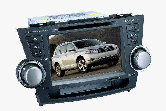 New Toyota Highlander Car Dvd Player Video Radio Gps Navigation Usb Sd