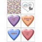 Candy Hearts Photo Holder Cube