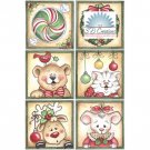 Christmas Critters Photo Holder Cube