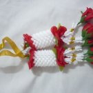 Thai  Red Rose Jasmine garland / 1 pc/Size : Short