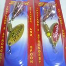 2PCS/ Blade Brass Spinner Fishing Lures