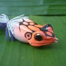 Handmade : X  Poison Frog TopWater  Wooden Lure #OWC