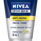 Nivea for Men  Anti-Aging Instant Boost Q10 foam (100g)