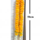 Thai Yellow Marigold Garland /1pc/ Size : 50cm