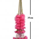 Thai Pink Marigold Garland /1pc/ Size : 35cm